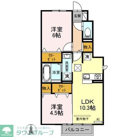 ハピネスの物件間取画像